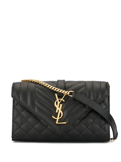 small black ysl crossbody|ysl crossbody bag black chain.